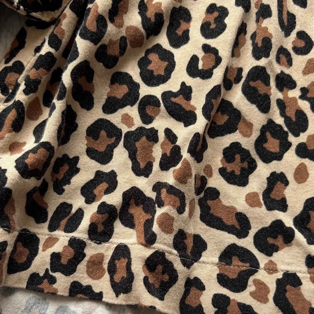 Leopard Print ruffle collar Women's Top from Crown&Ivy - Picture 6 of 6